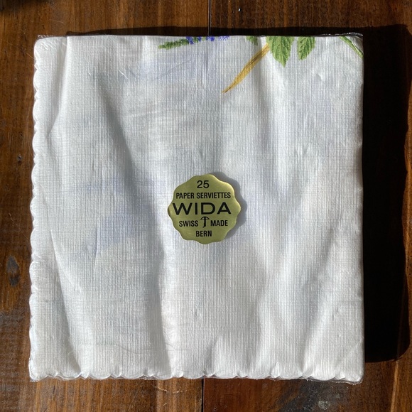 SOLD Wida Paper Serviettes - Swiss Made Bern - Vintage New In Package - Picture 2 of 14